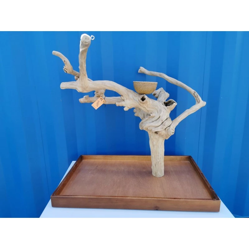 Aire De Jeux En Bois De Java Avec Socle - Large - Back Zoo Nature 4 Aire De Jeux En Bois De Java Avec Socle - Large - Back Zoo Nature - Image 2