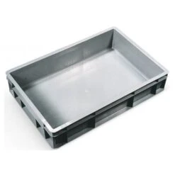 Bain Pigeon Rectangulaire En Plastique Gris 40x60x12cm - Natural