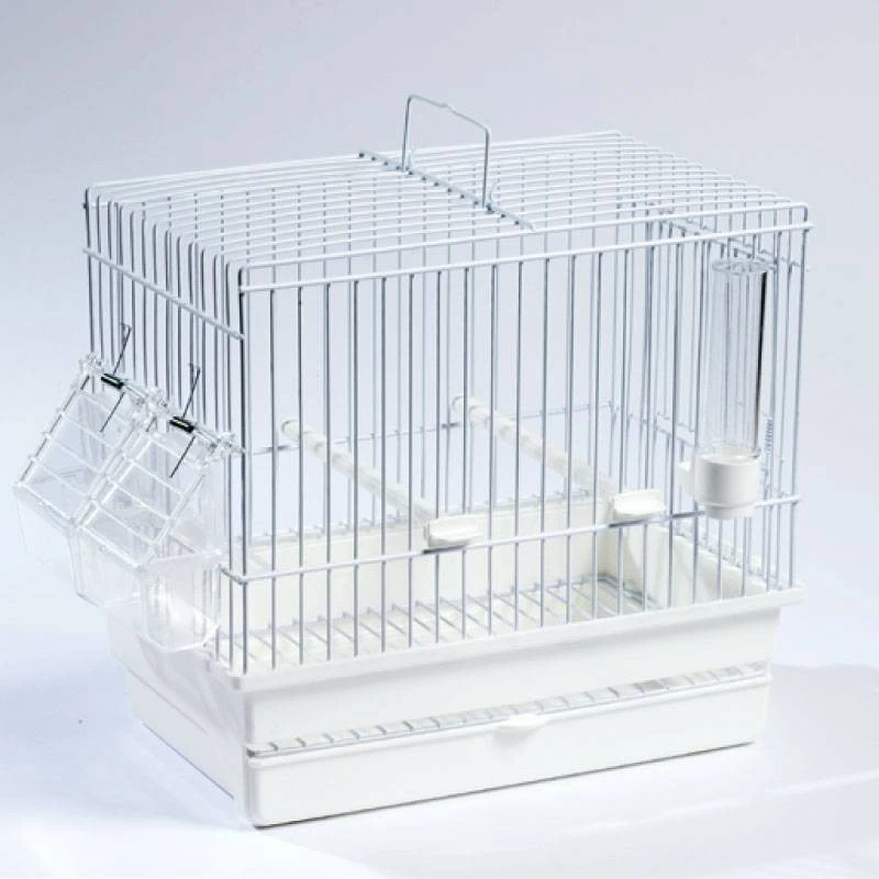 Cage Cardellina Blanche Avec Tiroir Et Grille De Fond 27,5 X 17 X 24,5cm - S.T.A. Soluzioni 4 Cage Cardellina Blanche Avec Tiroir Et Grille De Fond 27,5 X 17 X 24,5cm - S.T.A. Soluzioni - Image 2