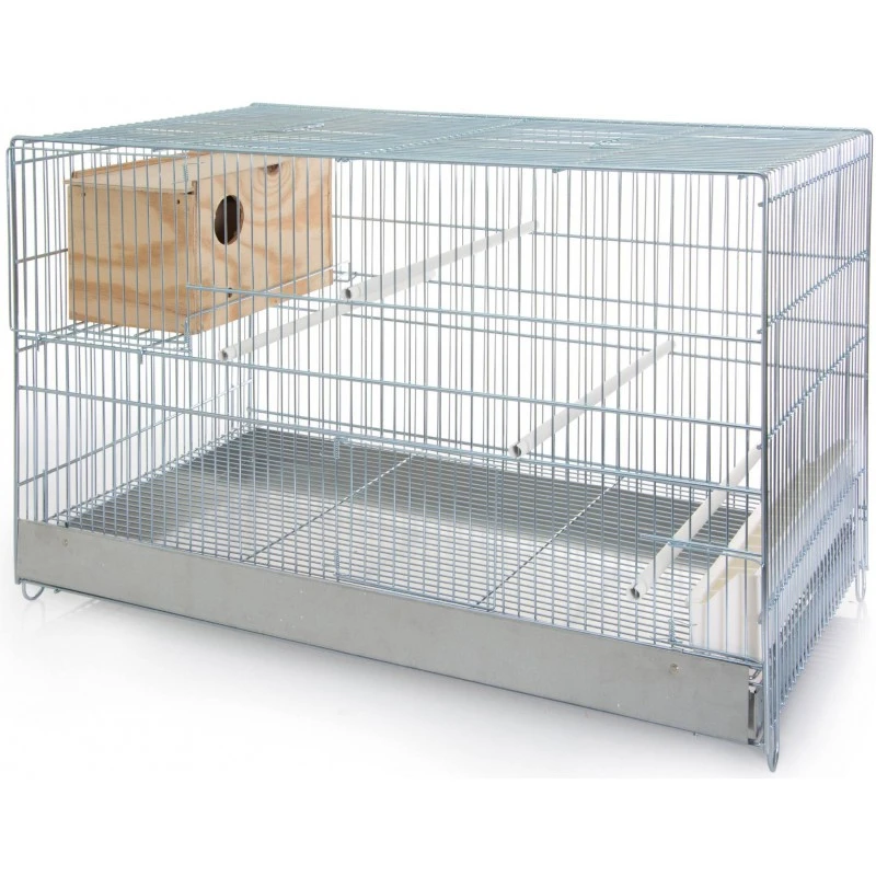 Cage Cova Pour Inséparables Avec Nid 46x40,5x71cm - Benelux 3 Cage Cova Pour Inséparables Avec Nid 46x40,5x71cm - Benelux