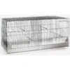 Cage Domus Molinari Métal 2 Compartiments 120x40x45cm 2 Cage Domus Molinari Métal 2 Compartiments 120x40x45cm -Bird Supply Store cage domus molinari metal 2 compartiments 120x40x45cm 1560075 domus molinari cage delevage entierement en acier galvanisee de 12