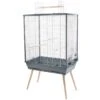 Cage Neo Jili XL Gris 93x42x81cm 2 Cage Neo Jili XL Gris 93x42x81cm -Bird Supply Store cage neo jili xl gris 93x42x81cm 104135gri zolux