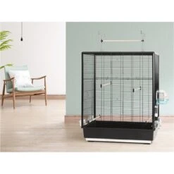 Cage Oiseaux Primo 60 Noir 80x50x115cm 9 Cage Oiseaux Primo 60 Noir 80x50x115cm -Bird Supply Store cage oiseaux primo 60 noir 80x50x115cm 12766 vadigran la cage primo 60 est une cage specialement concue pour les petits oiseaux 1 3
