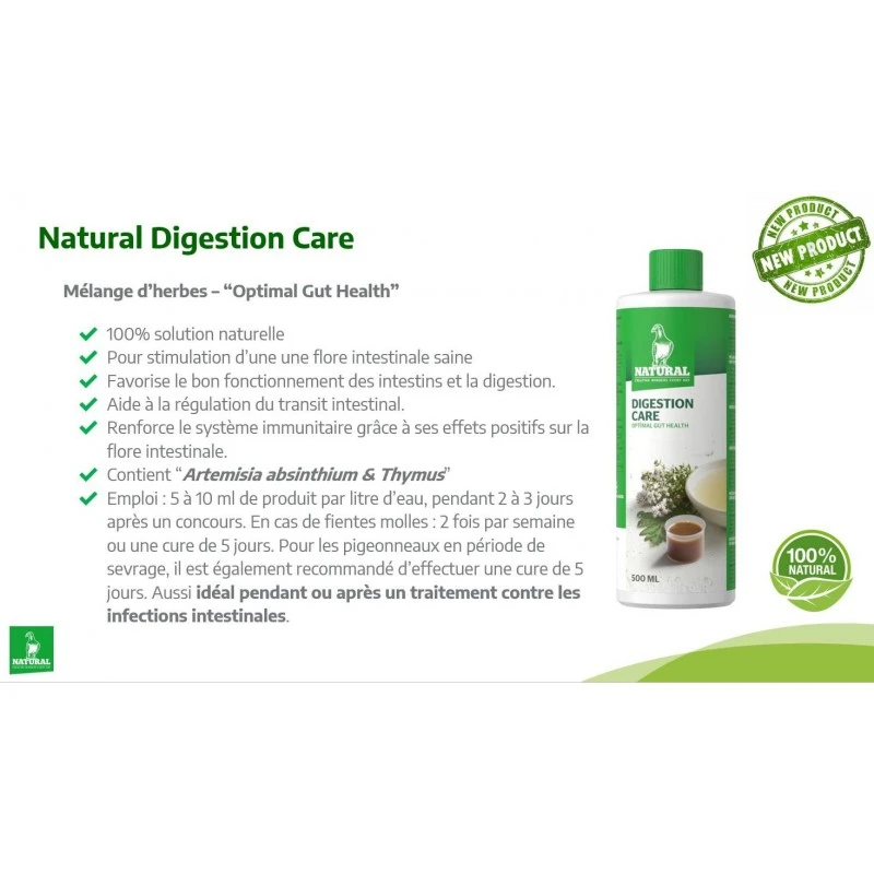 Digestion Care 500ml, Mélange D'herbes - Natural 3 Digestion Care 500ml, Mélange D'herbes - Natural - Image 2
