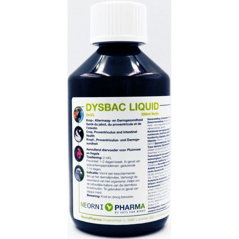 Dysbac Liquide 250ml - Neornipharma 3 Dysbac Liquide 250ml - Neornipharma