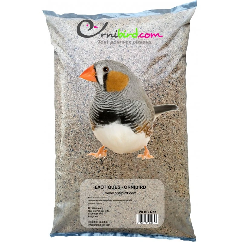 Exotiques - Ornibird, Mélange Pour Exotiques 20kg 3 Exotiques - Ornibird, Mélange Pour Exotiques 20kg