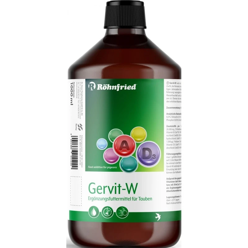Gervit-W (mulivitamine Pour Toute L'année) 1L - Röhnfried - Dr Hesse Tierpharma GmbH & Co. KG 3 Gervit-W (mulivitamine Pour Toute L'année) 1L - Röhnfried - Dr Hesse Tierpharma GmbH & Co. KG
