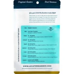 Harnais Pour Perroquet AVIATOR Medium Bleu 7 Harnais Pour Perroquet AVIATOR Medium Bleu -Bird Supply Store harnais pour perroquet aviator medium bleu av00123 the aviator flight line description harnais pour perroquet aviator differente 2