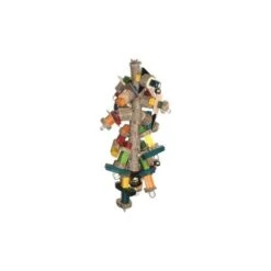 Jouet Jumbo Macaw 2 En Bois Avec Chaine Ara 79cm