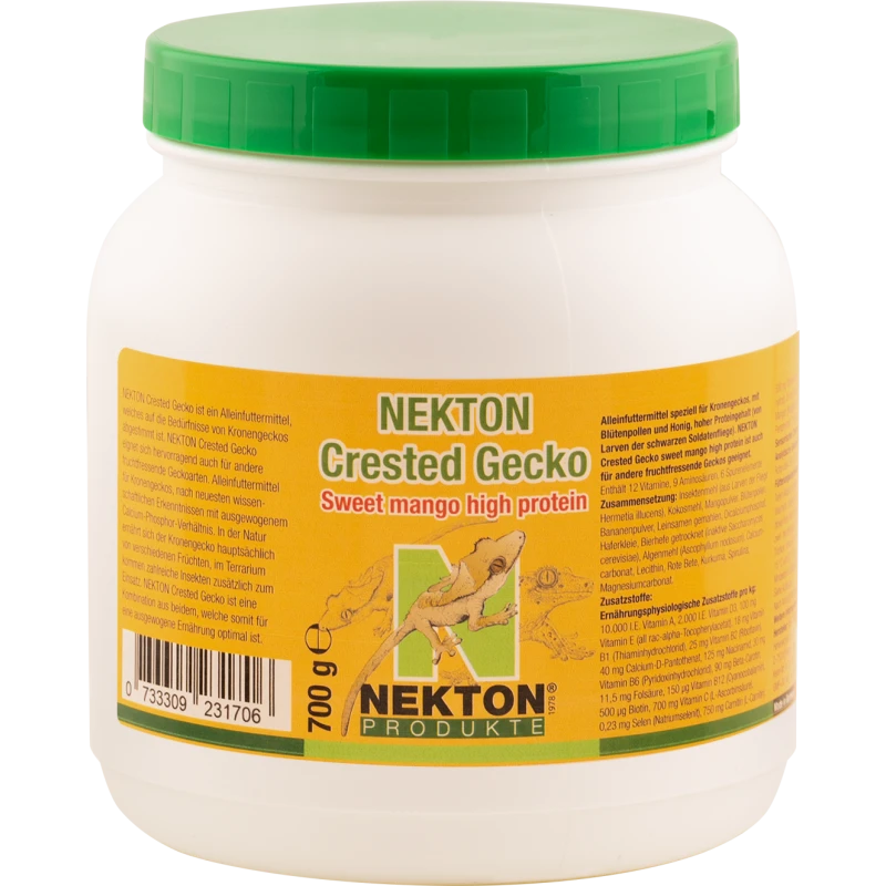 Nekton Crested Gecko Mangue - Aliment Complet Sucrée Hyperprotéiné 700gr - Nekton 3 Nekton Crested Gecko Mangue - Aliment Complet Sucrée Hyperprotéiné 700gr - Nekton
