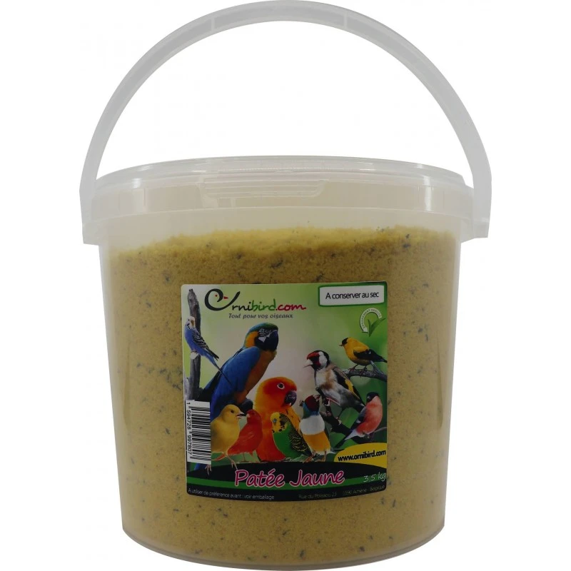 Patée Jaune En Seau 3kg - Ornibird 3 Patée Jaune En Seau 3kg - Ornibird