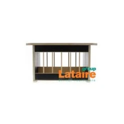 Table En Bois Pour Abreuvoir + Mangeoire à Grit - 42x30cm