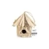 Wood House L 12cm - Giganterra -Bird Supply Store wood house l 12cm giganterra g02 00029 giganterra wood house large 12 cm maison naturelle en bois pour animaux maison en bois ni